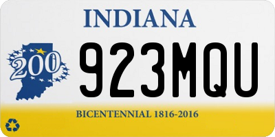 IN license plate 923MQU