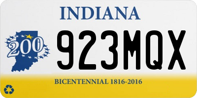 IN license plate 923MQX