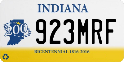 IN license plate 923MRF