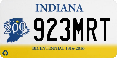 IN license plate 923MRT