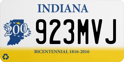 IN license plate 923MVJ