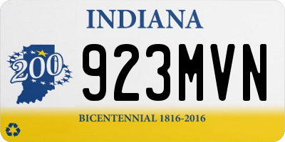 IN license plate 923MVN