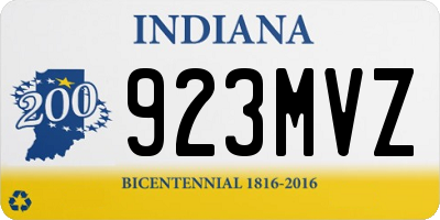 IN license plate 923MVZ