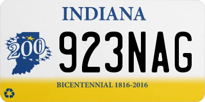 IN license plate 923NAG