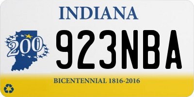 IN license plate 923NBA