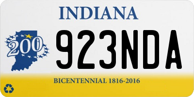 IN license plate 923NDA