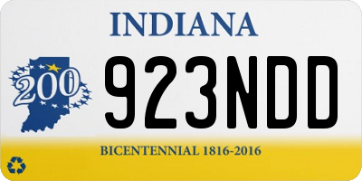 IN license plate 923NDD