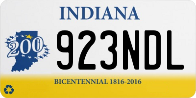 IN license plate 923NDL