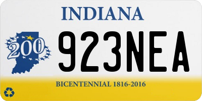 IN license plate 923NEA