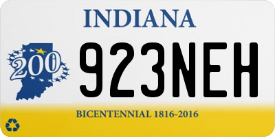 IN license plate 923NEH