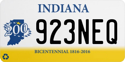 IN license plate 923NEQ