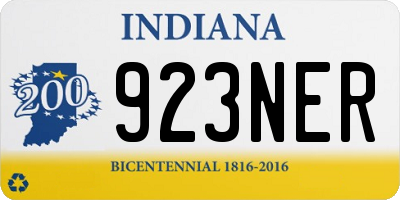 IN license plate 923NER