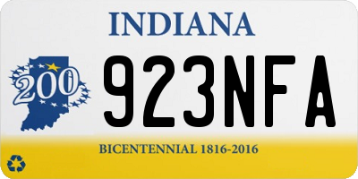 IN license plate 923NFA