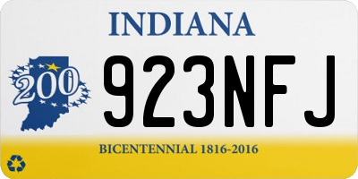 IN license plate 923NFJ
