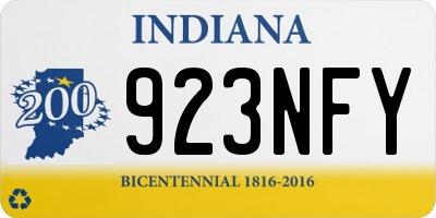 IN license plate 923NFY
