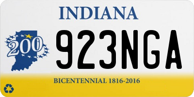IN license plate 923NGA