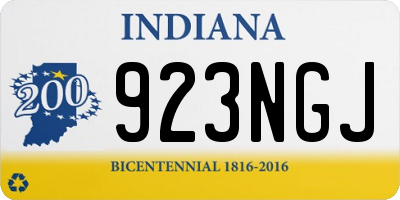 IN license plate 923NGJ