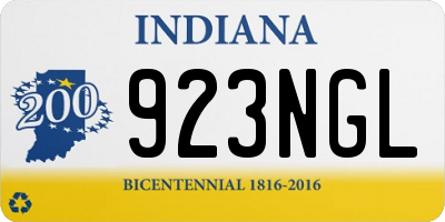 IN license plate 923NGL