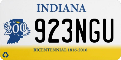 IN license plate 923NGU