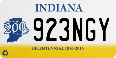IN license plate 923NGY
