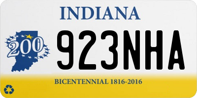 IN license plate 923NHA