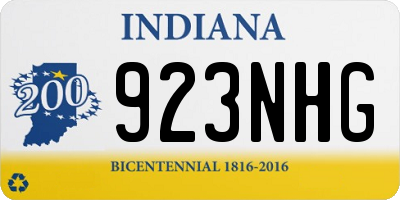 IN license plate 923NHG