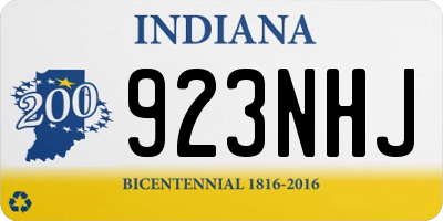 IN license plate 923NHJ