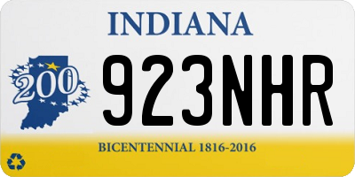 IN license plate 923NHR
