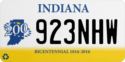 IN license plate 923NHW