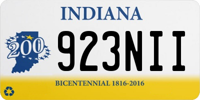 IN license plate 923NII