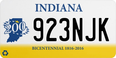 IN license plate 923NJK