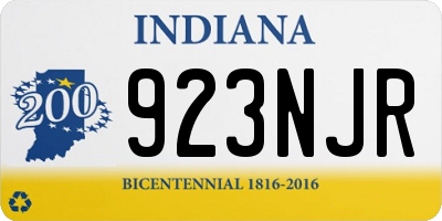 IN license plate 923NJR