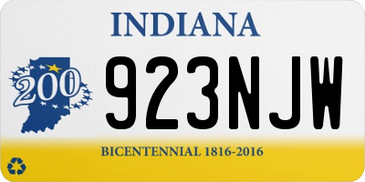 IN license plate 923NJW