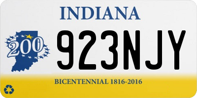 IN license plate 923NJY