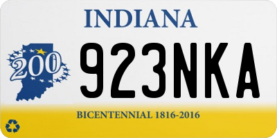 IN license plate 923NKA