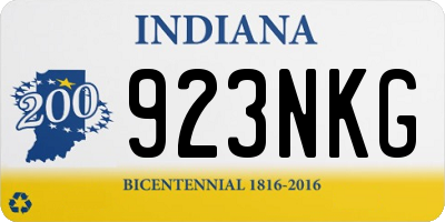 IN license plate 923NKG