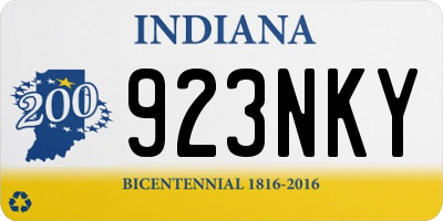IN license plate 923NKY