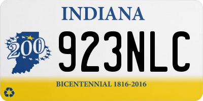 IN license plate 923NLC