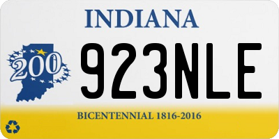 IN license plate 923NLE