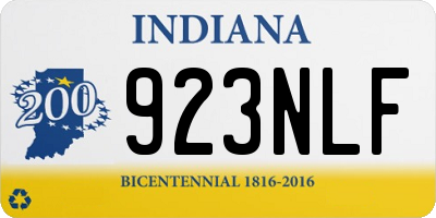 IN license plate 923NLF