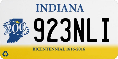 IN license plate 923NLI