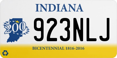 IN license plate 923NLJ