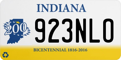 IN license plate 923NLO