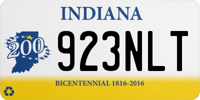 IN license plate 923NLT