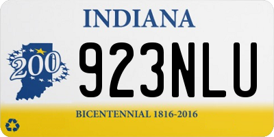 IN license plate 923NLU