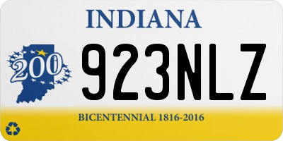 IN license plate 923NLZ