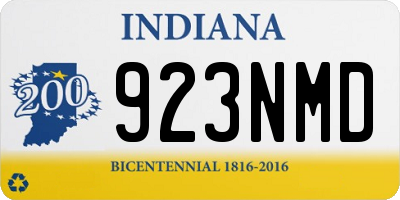 IN license plate 923NMD