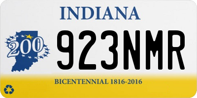 IN license plate 923NMR