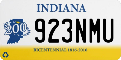 IN license plate 923NMU