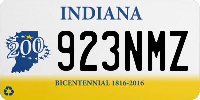 IN license plate 923NMZ